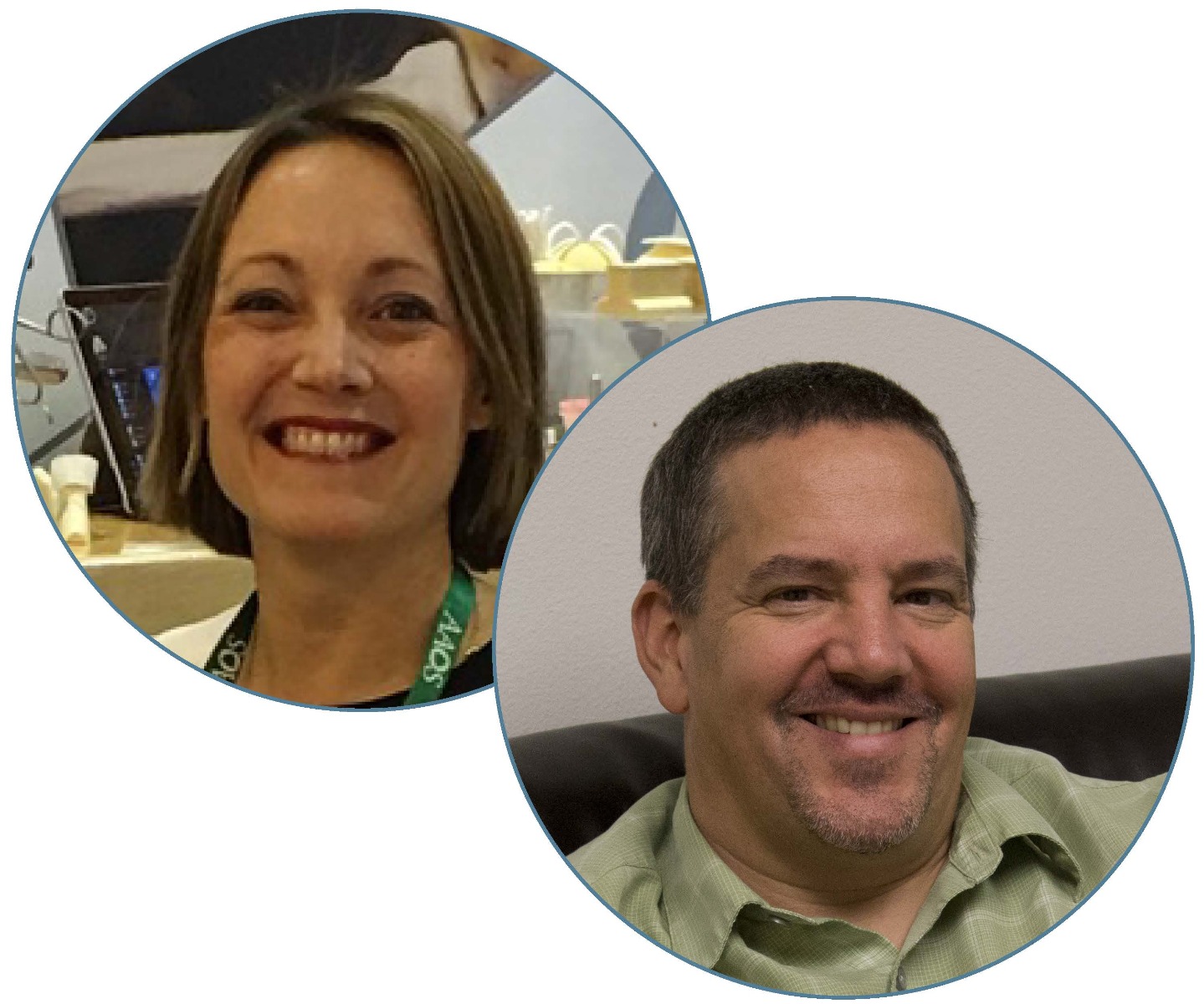 Louise Mansson and John James